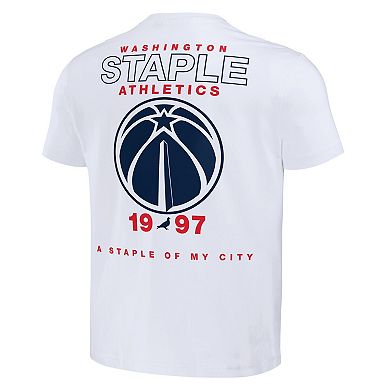 Men's NBA x Staple White Washington Wizards Home Team T-Shirt