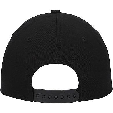 Youth New Era Black New Orleans Saints Outline 9FORTY Adjustable Hat