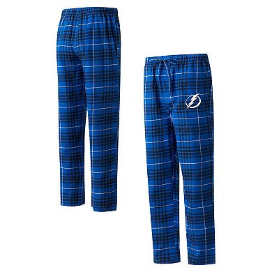 Men's Concepts Sport Blue/Black Tampa Bay Lightning Concord Flannel Sleep Pants