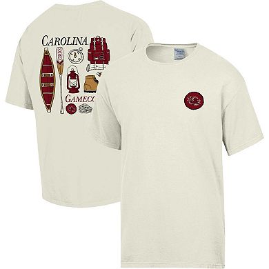 Men's Comfort Wash Cream South Carolina Gamecocks Camping Trip T-Shirt