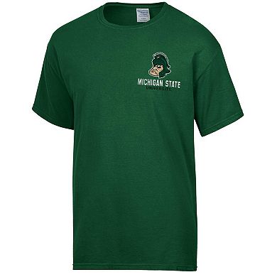 Men's Comfort Wash Green Michigan State Spartans Vintage Logo T-Shirt