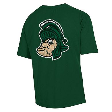 Men's Comfort Wash Green Michigan State Spartans Vintage Logo T-Shirt