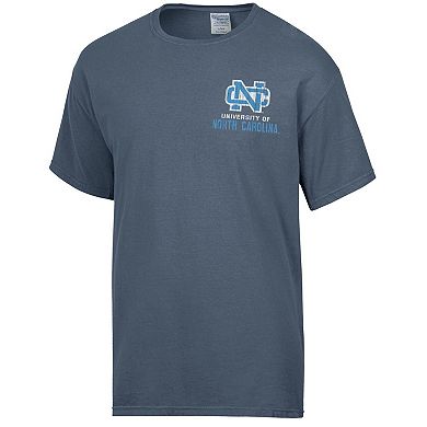 Men's Comfort Wash Steel North Carolina Tar Heels Vintage Logo T-Shirt