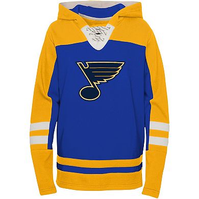 Preschool Blue St. Louis Blues Ageless Revisited Lace-Up V-Neck Pullover Hoodie