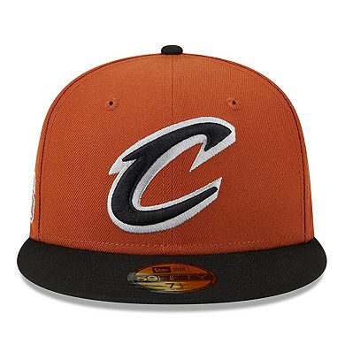 Men's New Era Rust/Black Cleveland Cavaliers Two-Tone 59FIFTY Fitted Hat