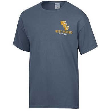 Men's Comfort Wash Steel West Virginia Mountaineers Vintage Logo T-Shirt