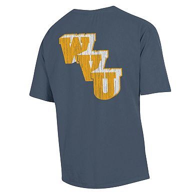 Men's Comfort Wash Steel West Virginia Mountaineers Vintage Logo T-Shirt