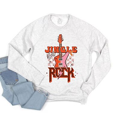 Jingle Bell Rock Checkered Bella Canvas Sweatshirt