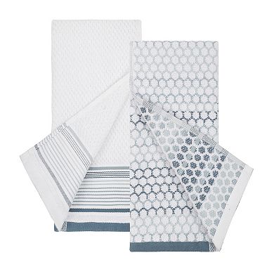 The Big One® Blue & White Textured 2-Pack Hand Towels