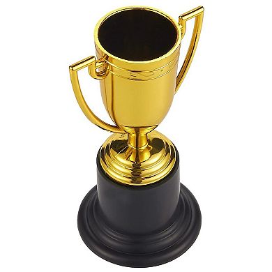 24 Pack Mini Trophies for All Ages Awards, Gold Participation Trophy Cup for Sports, Tournaments, Competitions (4 In)