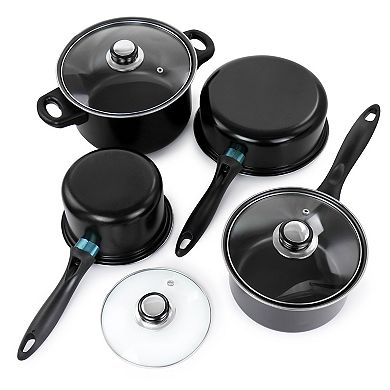 Gibson Home Newton 7 Piece Carbon Steel Cookware Set