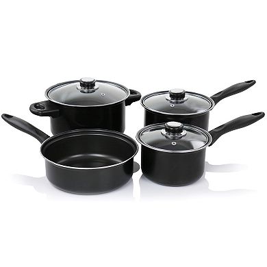 Gibson Home Newton 7 Piece Carbon Steel Cookware Set