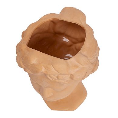 Truu Design Decorative Ceramic Face Vase Table Decor