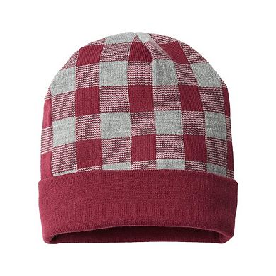 Cap America Plaid Beanie