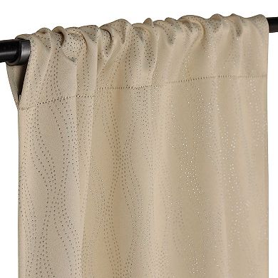 SUPERIOR Zuri Textured Blackout Curtain Set of 2 Window Curtain Panels