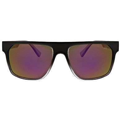 Men's Hurley 58mm Flat Top Polarized Square Sunglasses