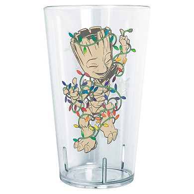 Marvel Guardians of the Galaxy Groot Wrapped In Christmas Lights 24-oz. Tritan Tumbler