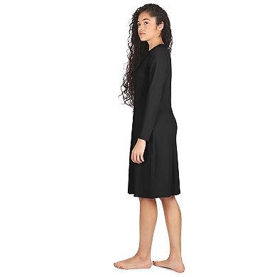 Women's Bonded Long Sleeve 42" Slip Dress