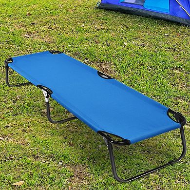 Folding Camping Bed with Portable Military Cot for Sleeping and Hiking