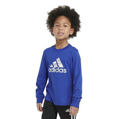 Boys 4-7 adidas France Camo Logo Long Sleeve T-Shirt