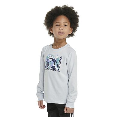 Boys 4-7 adidas Soccer Long Sleeve Graphic T-Shirt