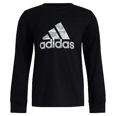 Boys 4-7 adidas France Camo Logo Long Sleeve T-Shirt