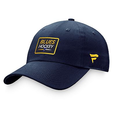 Women's Fanatics Branded  Navy St. Louis Blues Authentic Pro Rink Adjustable Hat