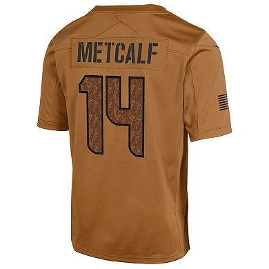 Youth Nike DK Metcalf Brown Seattle Seahawks 2023 Salute To Service Limited Jersey