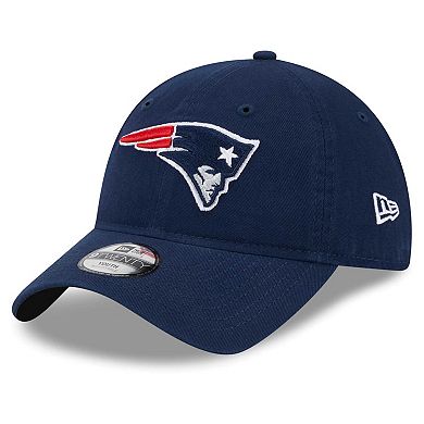 Youth New Era  Navy New England Patriots Main Core Classic 2.0 9TWENTY Adjustable Hat