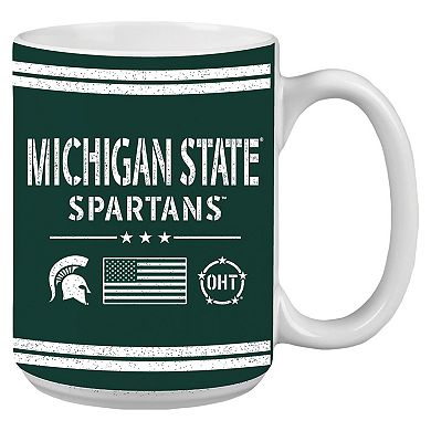 Michigan State Spartans 15oz. OHT Military Appreciation Mug