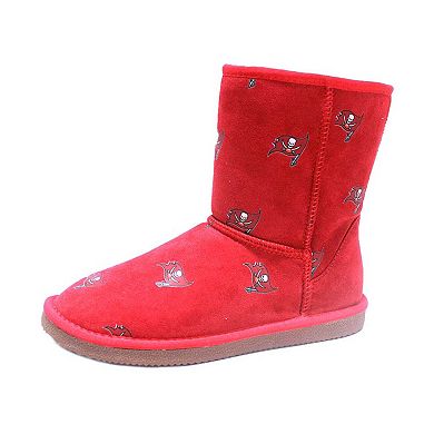 Women's Cuce Red Tampa Bay Buccaneers Allover Logo Boots