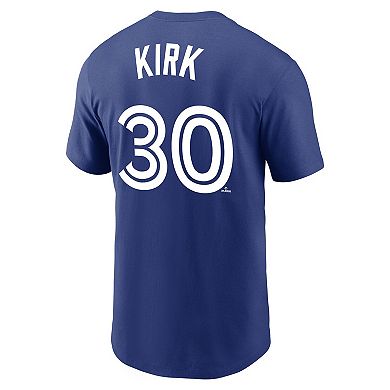 Men's Nike Alejandro Kirk Royal Toronto Blue Jays Player Name & Number T-Shirt