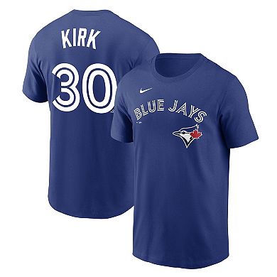 Men's Nike Alejandro Kirk Royal Toronto Blue Jays Player Name & Number T-Shirt