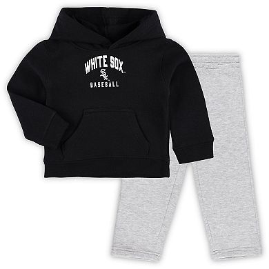 Infant Black/Heather Gray Chicago White Sox Play by Play Pullover Hoodie & Pants Set