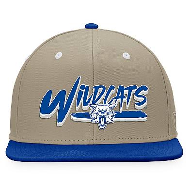 Men's Top of the World Khaki/Royal Kentucky Wildcats Land Snapback Hat