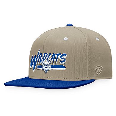 Men's Top of the World Khaki/Royal Kentucky Wildcats Land Snapback Hat