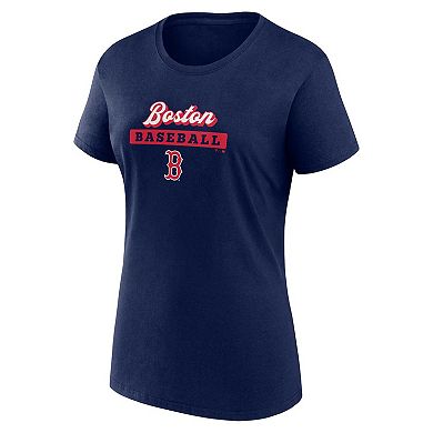 Women's Fanatics Branded Navy Boston Red Sox State Script T-Shirt