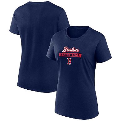 Women's Fanatics Branded Navy Boston Red Sox State Script T-Shirt