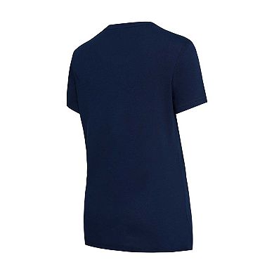 Women's Concepts Sport Navy/Orange Houston Astros Arctic T-Shirt & Flannel Pants Sleep Set