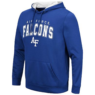 Men's Colosseum Royal Air Force Falcons Resistance Pullover Hoodie