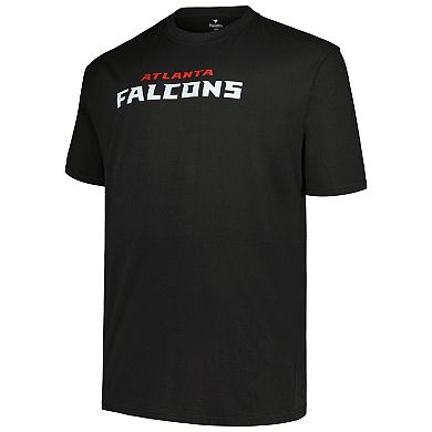 Men's Profile Black Atlanta Falcons Big & Tall Two-Sided T-Shirt