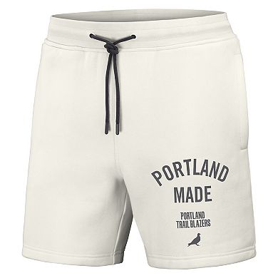 Men's NBA x Staple Cream Portland Trail Blazers Heavyweight Fleece Shorts