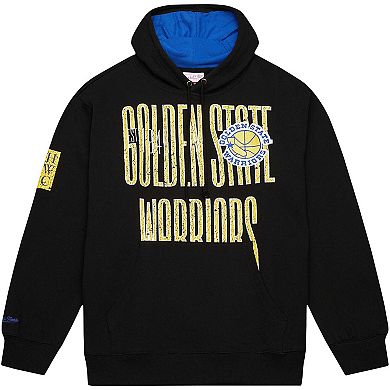 Men's Mitchell & Ness Black Golden State Warriors Hardwood Classics OG 2.0 Pullover Hoodie