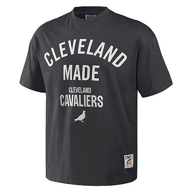 Men's NBA x Staple Anthracite Cleveland Cavaliers Heavyweight Oversized T-Shirt