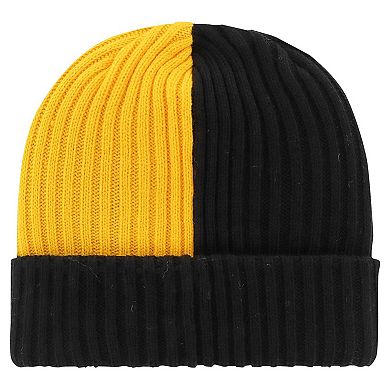 Men's '47 Black Pittsburgh Steelers Fracture Cuffed Knit Hat