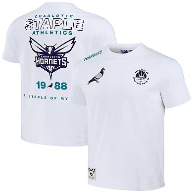 Men's NBA x Staple White Charlotte Hornets Home Team T-Shirt