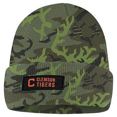 Men's Nike Camo Clemson Tigers Military Pack Cuffed Knit Hat