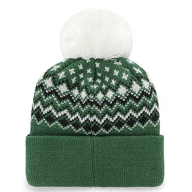 Women's '47 Green New York Jets Elsa Cuffed Knit Hat with Pom