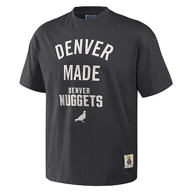 Men's NBA x Staple Anthracite Denver Nuggets Heavyweight Oversized T-Shirt