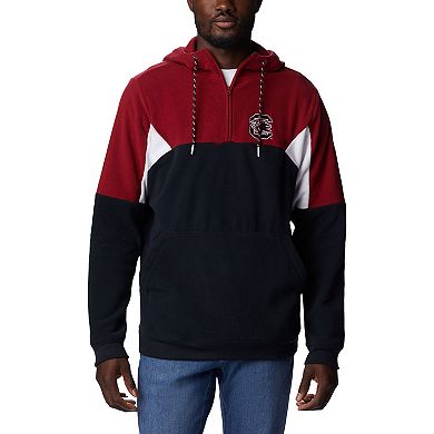 Men's Columbia Black South Carolina Gamecocks Lodge Quarter-Zip Hoodie